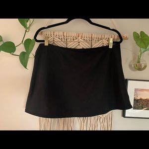 Black bathing suit skirt